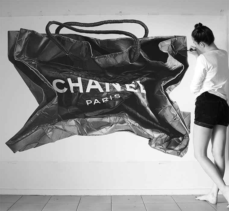 Luxusmarkeneinkaufstütenzeichnungen