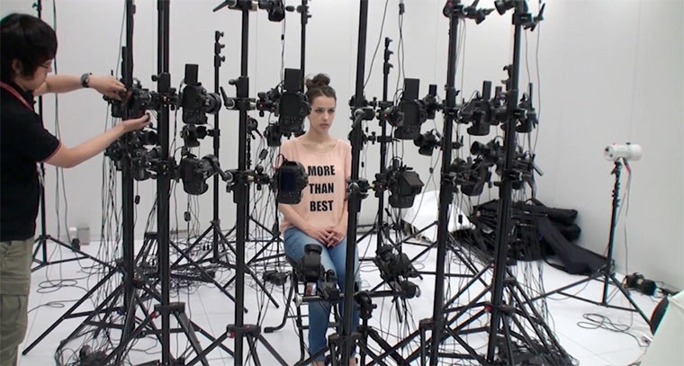 Ein Charakter in Metal Gear Solid 5 entsteht