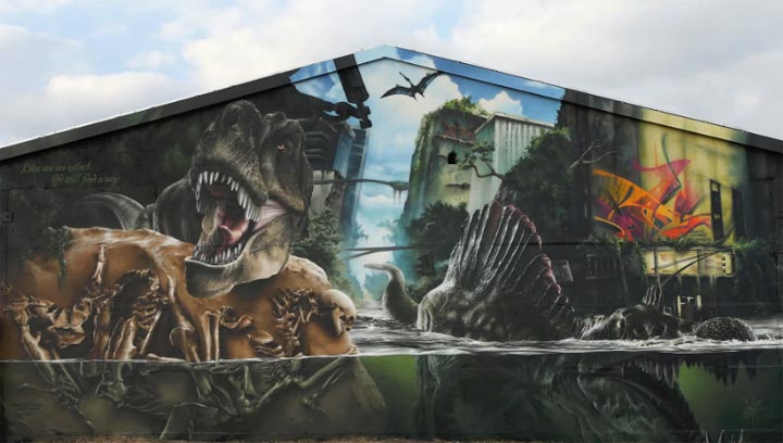 Graffiti: The Jurassic Park Wall von MadC