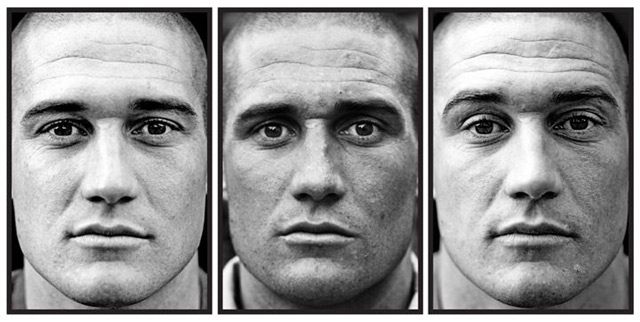 Fotoreihe: Soldaten vor, während & nach dem Kriegseinsatz