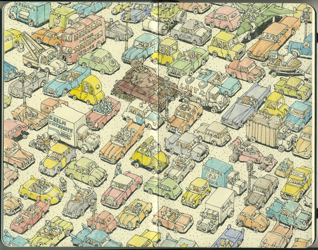 Notizbuch-Illustration: Mattias Adolfsson