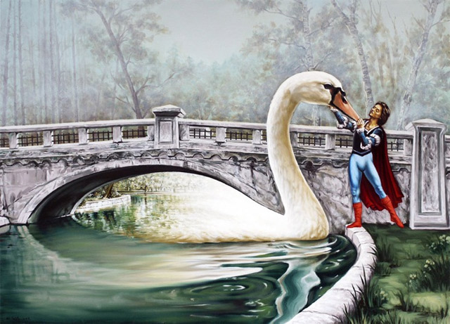 Kreative Malerei mit Perspektive