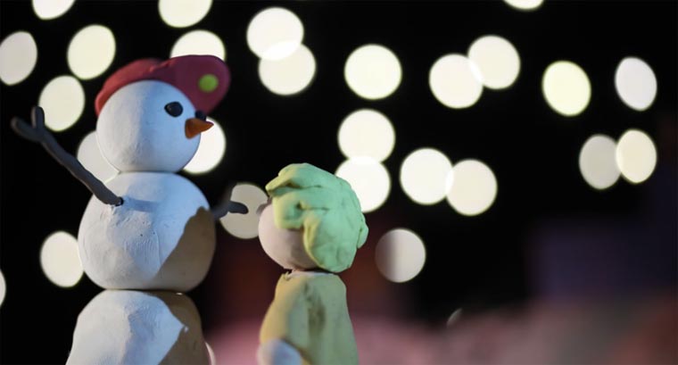 Knet-Stopmotion-Splatter: Mr. Frosty Man