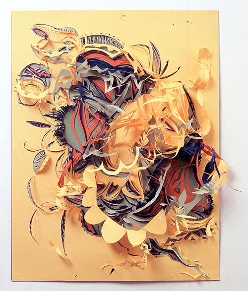 Verschnitt: Papierfetzenkunst