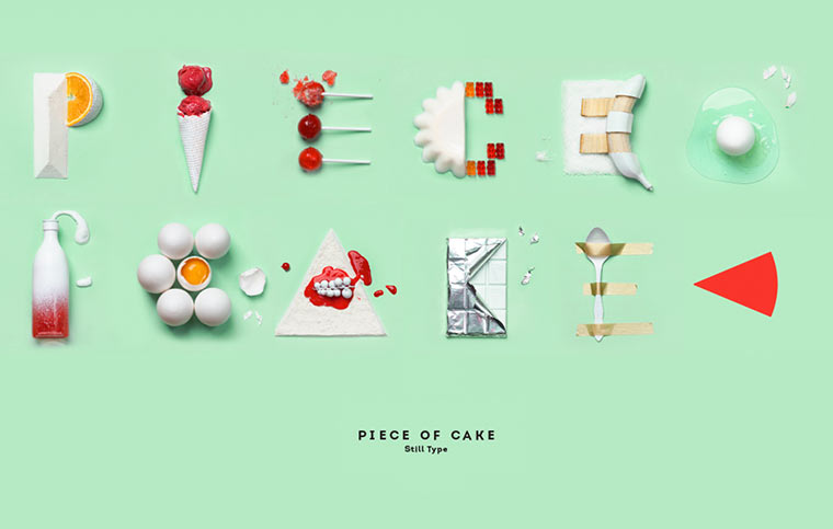 Kreative Stillleben-Schrift