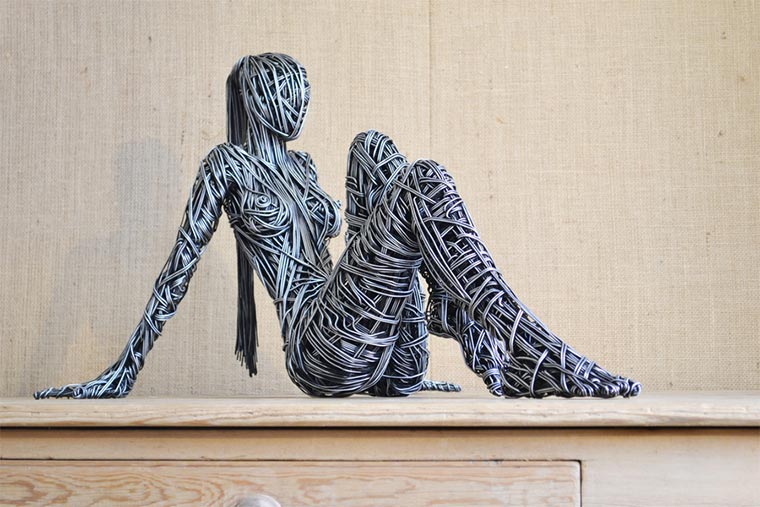 Drahtskulpturen von Richard Stainthorp