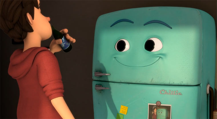 Der weglaufende Kühlschrank