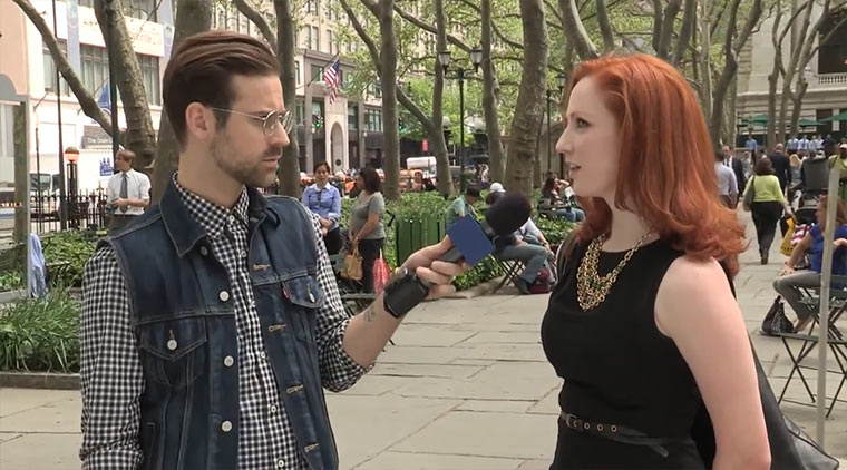 Ryan Lewis fragt Passanten, wer Ryan Lewis ist