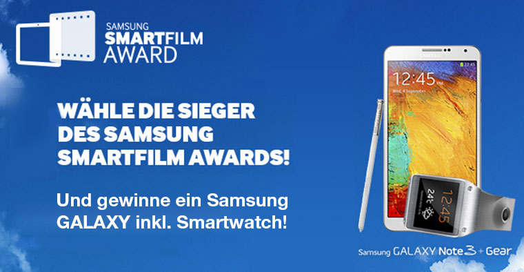Vote für deinen Lieblingskurzfilm und gewinne hier ein Samsung GALAXY + Smartwatch!