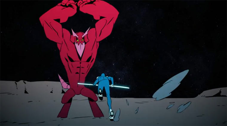 Titanenkampf-Kurzkurzfilm