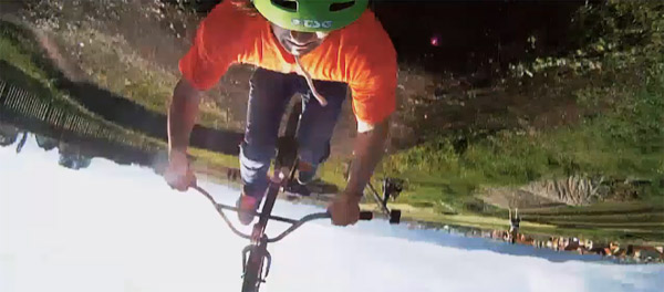 Traum: BMX-Parcour im Garten