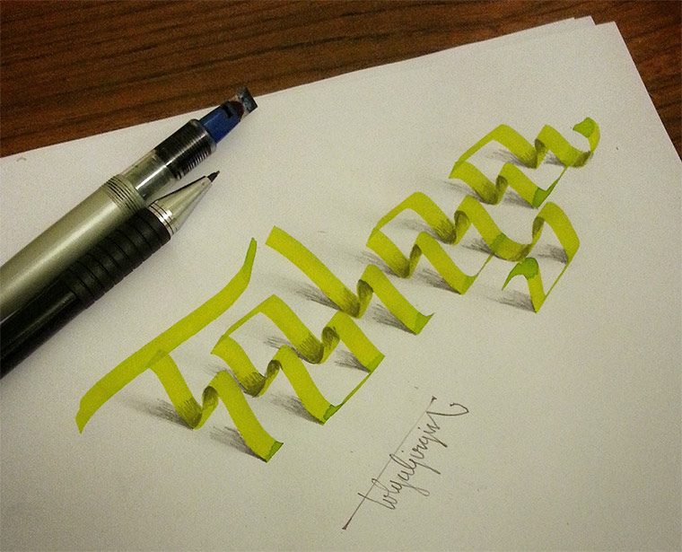 3D-Typografie: Tolga Girgin