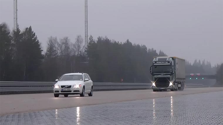 Lastwagen-Extrem-Notbremsen Truck-Brakes 