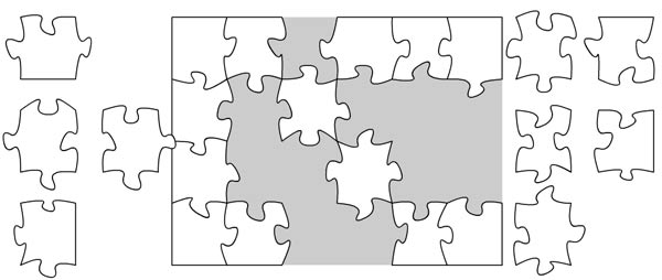 Das weiße Puzzle