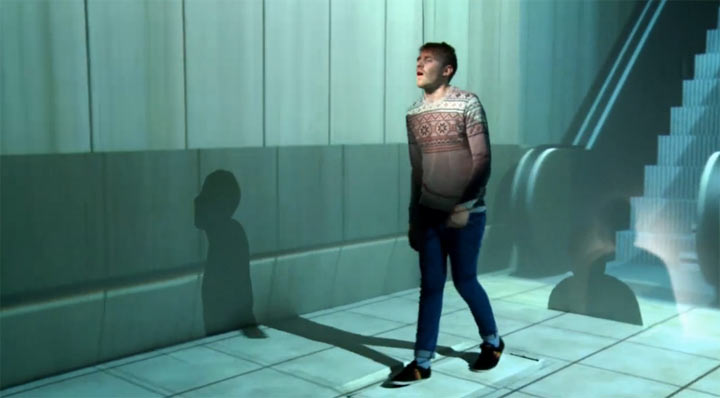 Beamer + Raum = tolles Musikvideo