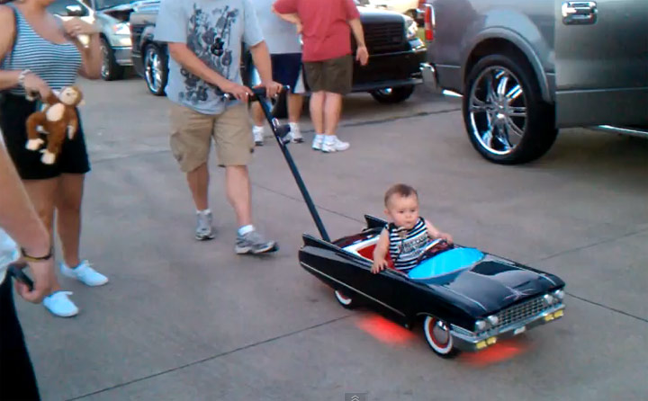 Cool Baby in his Lowrider