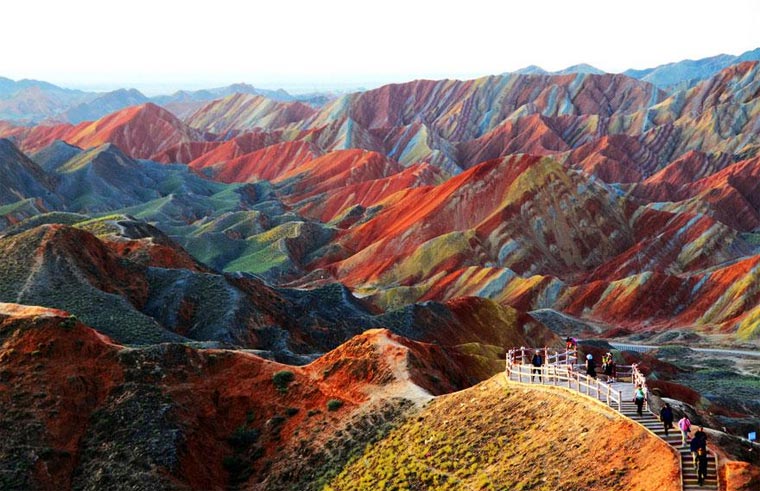 Die bunten Berge des Zhangye Danxia
