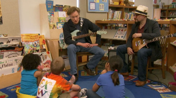 Conan sings the Blues – with kids