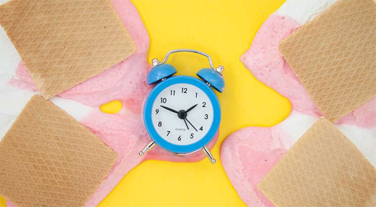 Timelapse: schmelzendes Eis