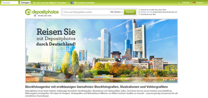 Stockbilder leicht gefunden: Depositphotos