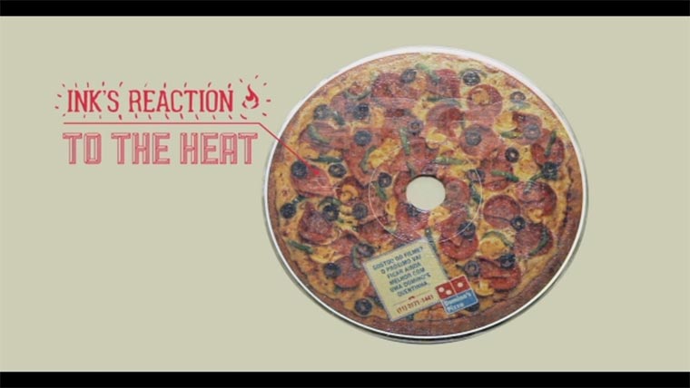 Pizzawerbung duftet auf DVD