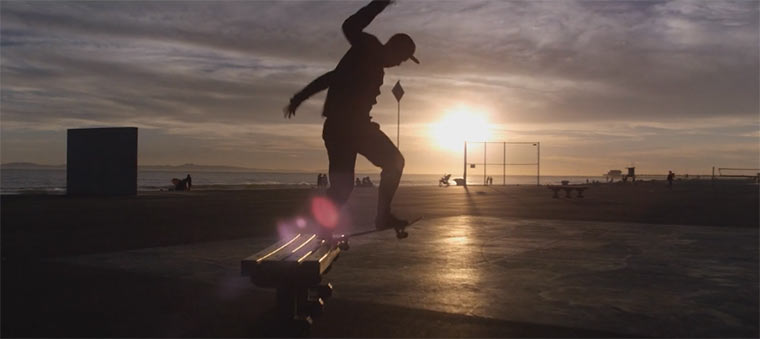 Skateboarding in seiner schönsten form