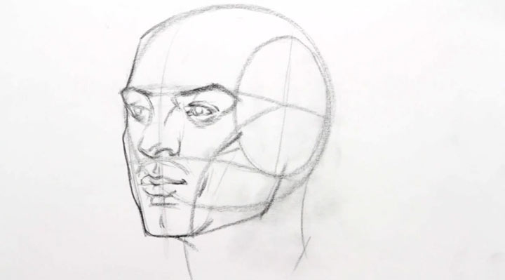 Videotutorial: Wie man einen Kopf zeichnet