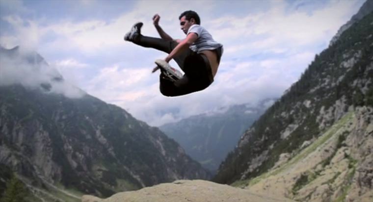 Helvetic Tricking in Superzeitlupe