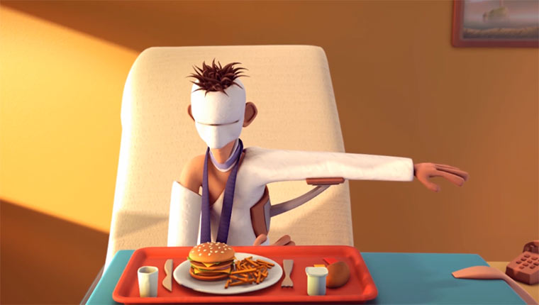 Burger essen ist nicht leicht