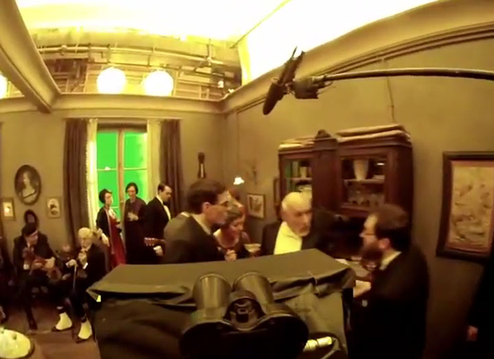 2-minütiger Steadycam-Shot vom Hugo-Set