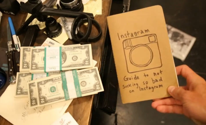 Liebesbekundung an Instragram