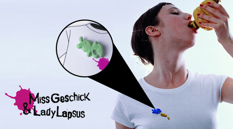 Fleck? Einfach auf das Kotztierchen schieben!