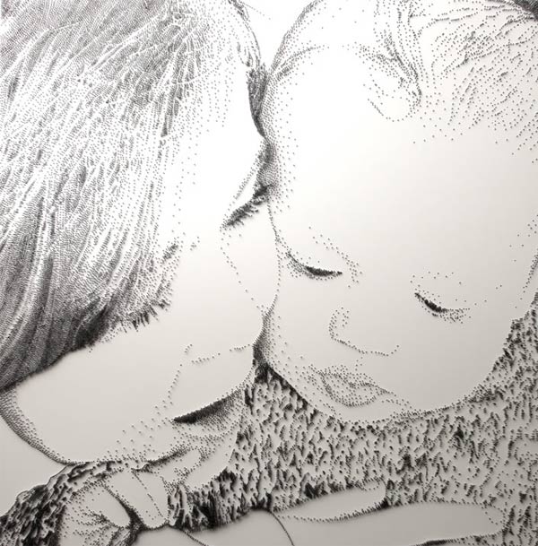 Gemälde aus Nägeln: Marcus Levine