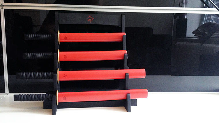 Samurai-Küchenmesserset & Schnurrbartstrohhalme