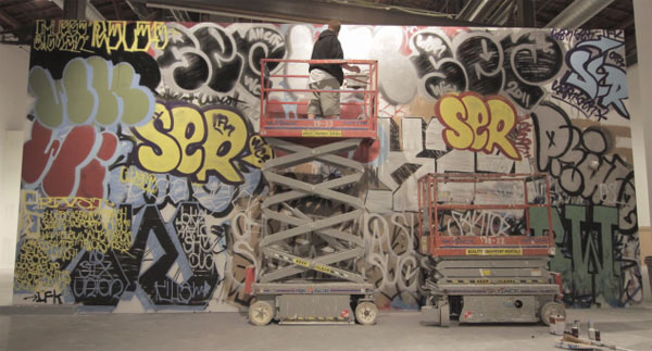 Graffiti: Museumswand Tagging-Timelapse