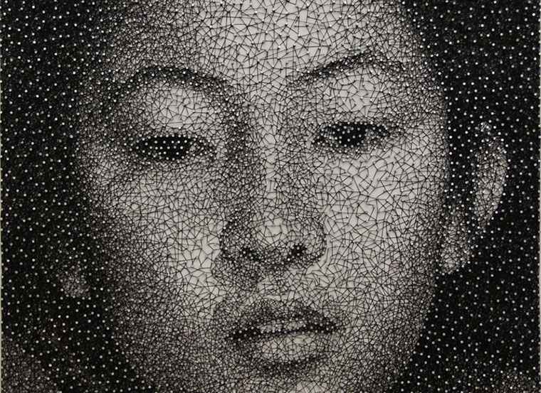 Portraits aus Nadel und Faden