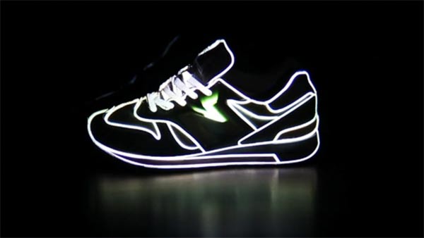 3D-Projektion auf Sneaker