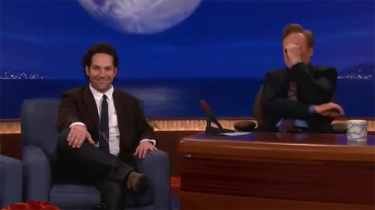 Paul Rudd zeigt seit über 20 Jahren immer den gleichen Clip bei Conan
