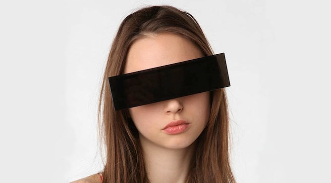 Unkenntlichkeitsbalkenbrille