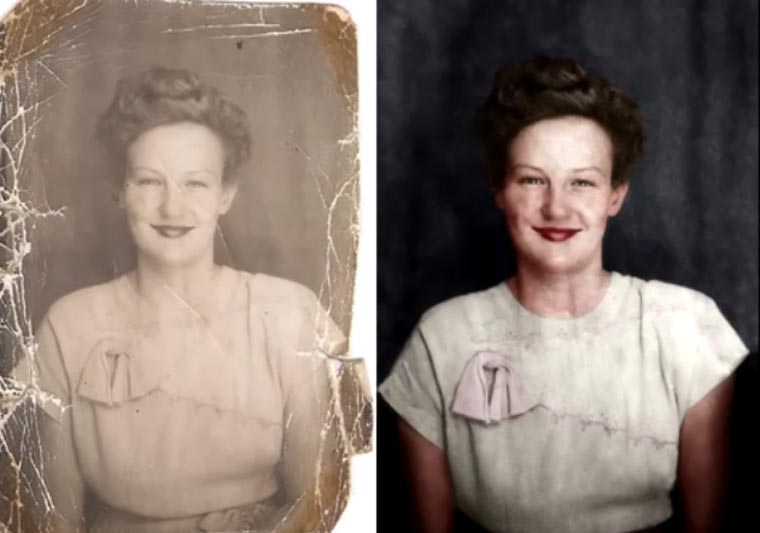 Restauration eines alten Fotos