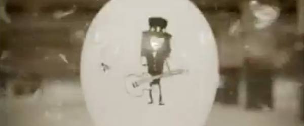 Daumenkino mit zerplatzenden Ballons