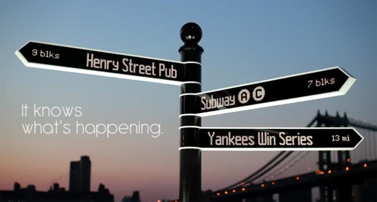 Das Social Media-Straßenschild: Points