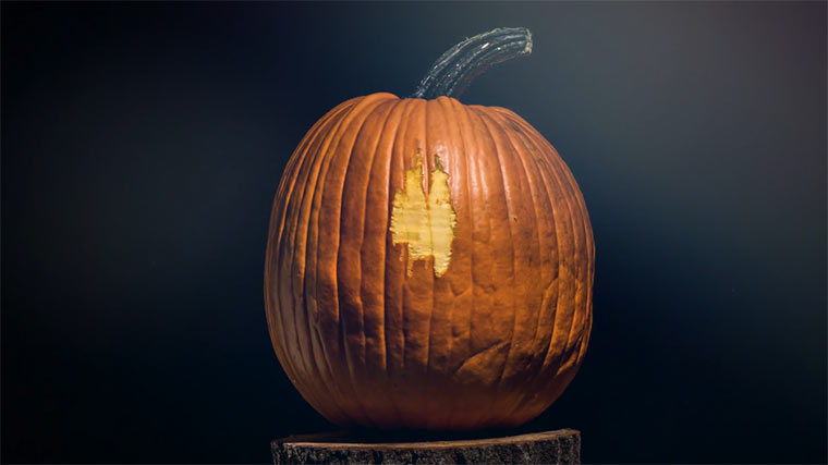 Stopmotion-Kürbisschnitzen