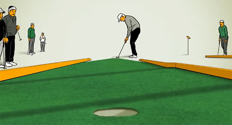 Das perfekte Minigolf-Spiel