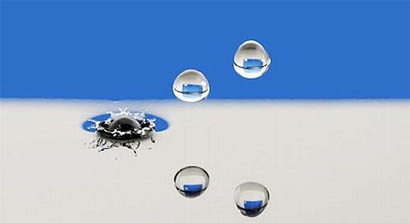 Raindrops keep falling on my desk…