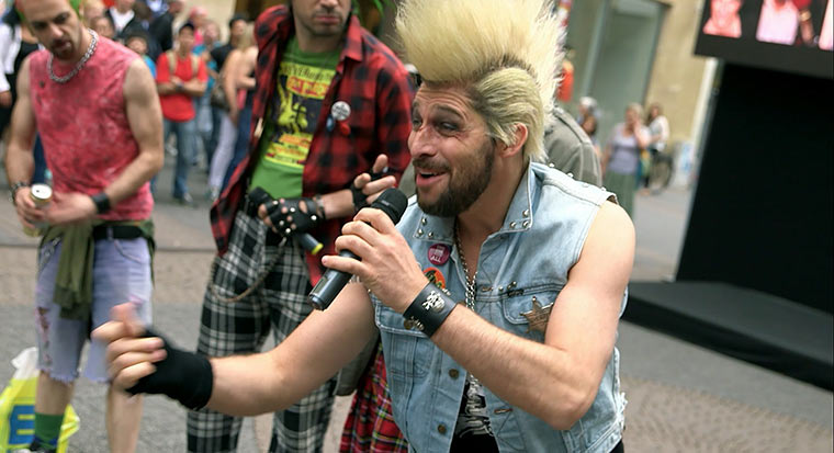 Musikcasting in der Fußgängerzone