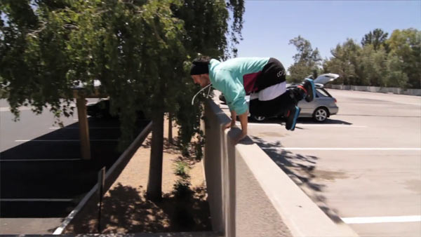 Parkour auf Inline-Skates