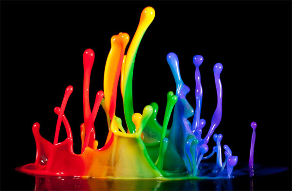 Hochgeschwindigkeits-Flüssigkeitsspritzmuster