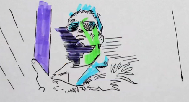 Dreifacher Schwarzenegger in Farbe