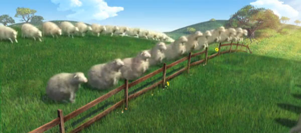Schafe zählen schwer gemacht